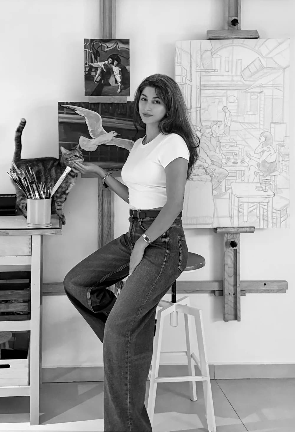 İrem Hakyemez atölyesinde